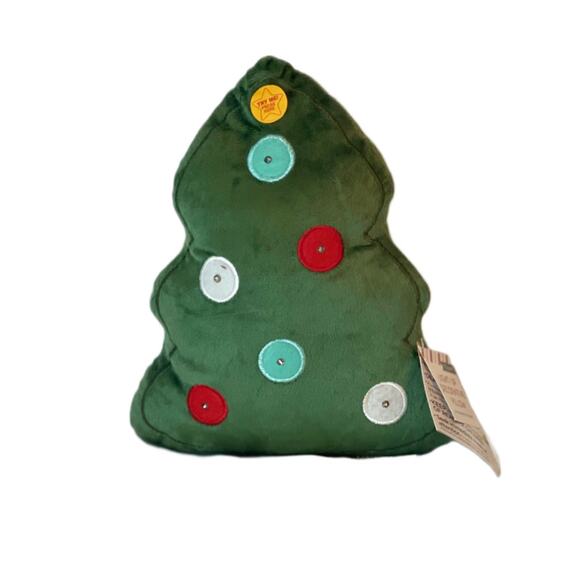 NWT 2024 Target Bullseye LED Christmas Tree Light Up Pillow Green - Picture 3 of 6